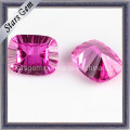 Millennium Cut Rechteck Form Octagon Rose Red Corundum